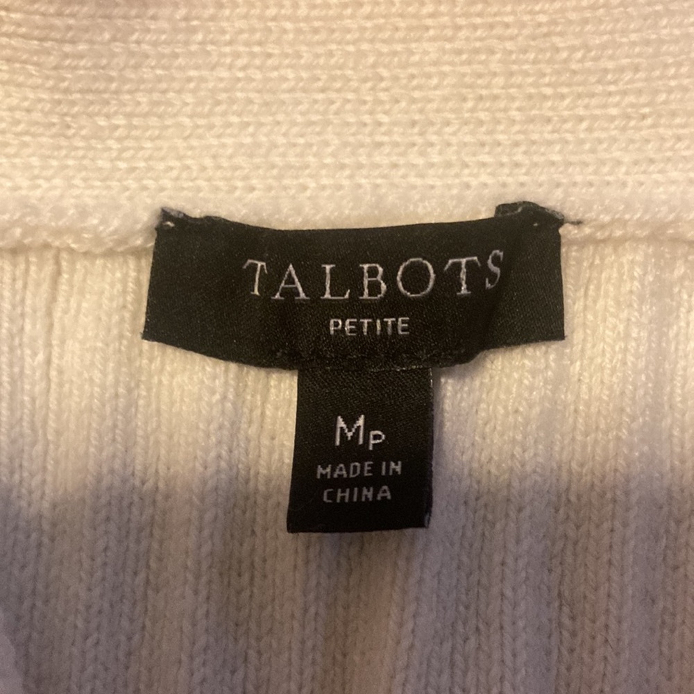 Talbots striped cardigan. Size Mp - Picture 2 of 7
